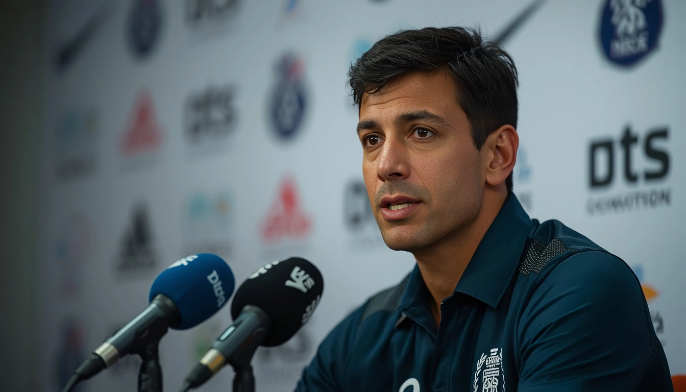 Former Bangladesh Youth and Sports Adviser Asif Nazrul speaking at an official press brief
