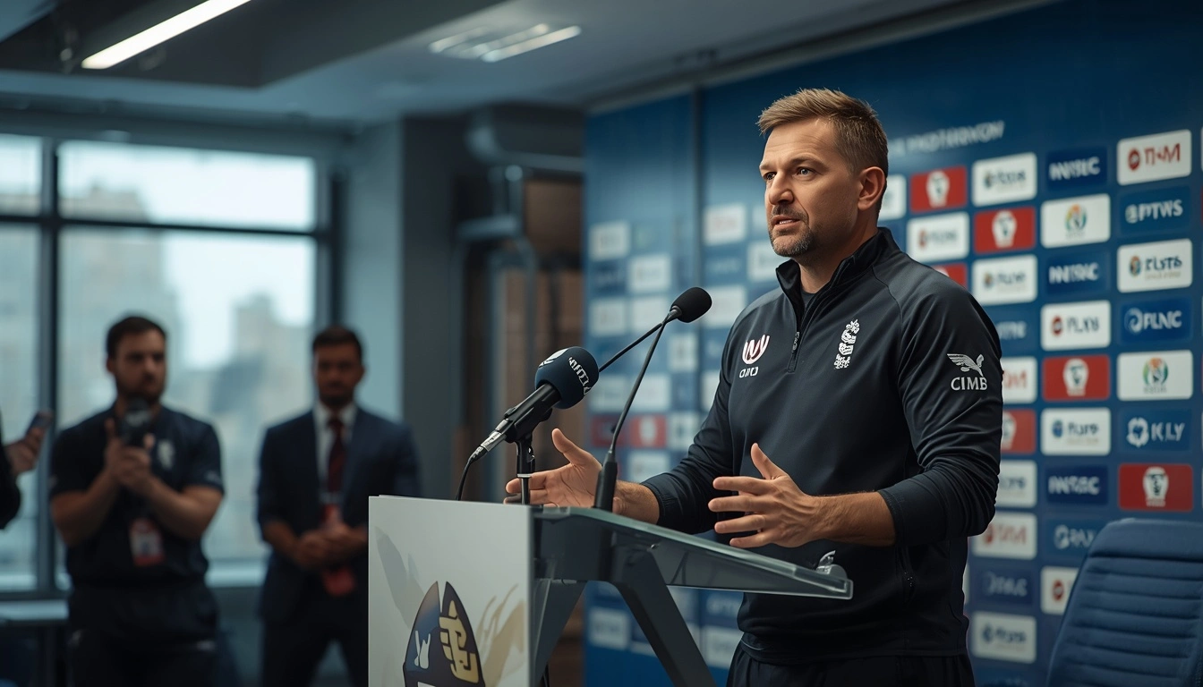 Official press conference introducing Stephen Fleming as the new Fleming England head coach.