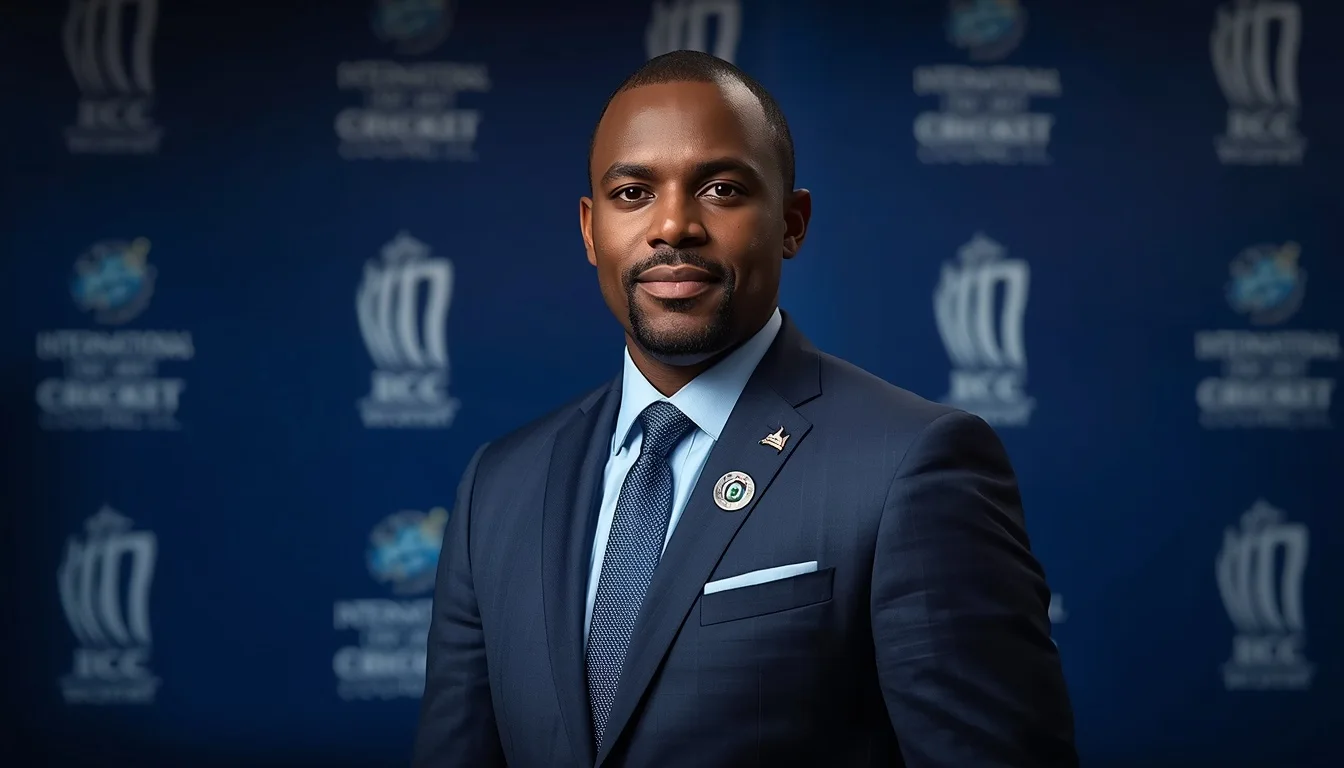 Zimbabwe Cricket chief Tavengwa Mukuhlani ICC Deputy Chair official portrait during the ICC Board governance announcement summit.